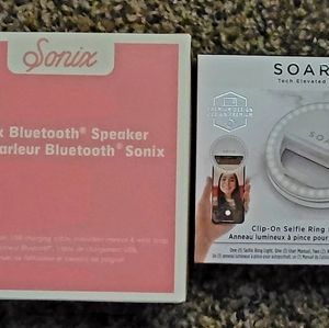 Bluetooth speaker & selfie ring